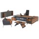 Erman Three Piece Office Set